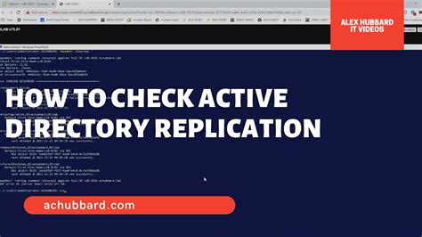 how to check ad replication